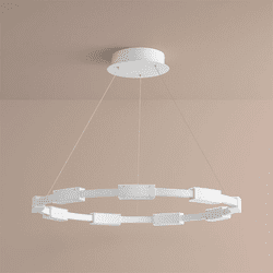 Oxygen 3-23-6 Dieter Contemporary White LED Chandelier Lighting