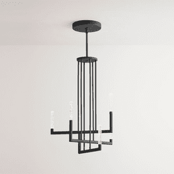 Oxygen 3-24-15 Luster Contemporary Black LED Lighting Chandelier