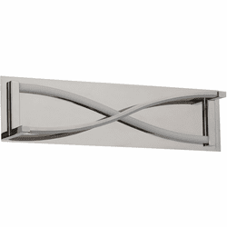 Oxygen 3-5006-20 Hyperion Modern Polished Nickel LED Bathroom Wall Light Fixture