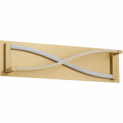 Oxygen 3-5006-40 Hyperion Modern Aged Brass LED Bathroom Sconce Lighting
