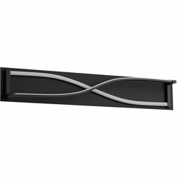 Oxygen 3-5007-15 Hyperion Contemporary Black LED Vanity Lighting Fixture