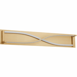 Oxygen 3-5007-40 Hyperion Modern Aged Brass LED Bathroom Wall Light Fixture