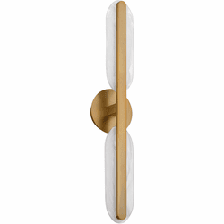 Oxygen 3-5146-56 Avian Contemporary Brushed Brass LED Vanity Light Fixture