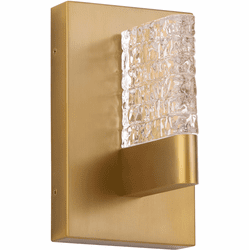 Oxygen 3-550-56 Gamma Modern Brushed Brass LED Wall Lighting