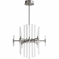 Oxygen 3-605-24 Miro Modern Satin Nickel LED Lighting Chandelier
