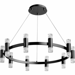 Oxygen 3-6095-15 Alarum Modern Black LED Chandelier Light