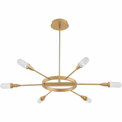Oxygen 3-6118-40 Sperano Contemporary Aged Brass LED Chandelier Light