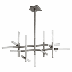 Oxygen 3-637-24 Atlantis Contemporary Satin Nickel LED Chandelier Lamp