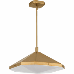 Oxygen 3-643-56 Tempe Modern Brushed Brass LED Ceiling Light Pendant