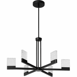 Oxygen 3-650-15 Gamma Contemporary Black LED Ceiling Chandelier