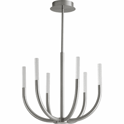 Oxygen 3-657-24 Prestoi Contemporary Satin Nickel LED Mini Chandelier Lighting