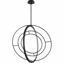 Oxygen 3-658-15 Gallilei Modern Black LED Pendant Lighting Fixture