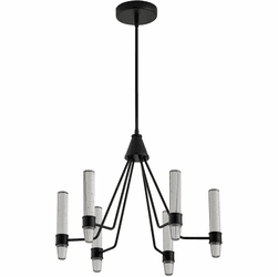Oxygen 3-6713-15 Ethos Modern Black LED Chandelier Light