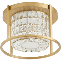 Oxygen 3-675-40 lan Modern Aged Brass LED Flush Lighting