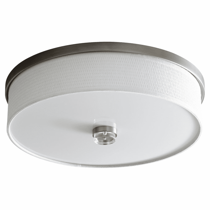 Oxygen 3-694-24-EM Echo Satin Nickel and White Grass LED Ceiling Lighting