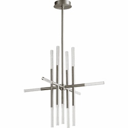 Oxygen 3-697-24 Moxy Modern Satin Nickel LED Lighting Chandelier