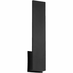 Oxygen 3-749-15 Icon Contemporary Black LED Outdoor Sconce Lighting