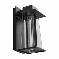 Oxygen 3-759-15 Art Contemporary Black LED Exterior 7" Light Sconce