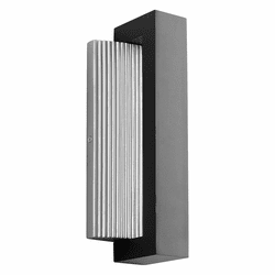 Oxygen 3-761-15 Verve Modern Black LED Exterior Wall Mounted Lamp