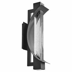 Oxygen 3-771-15 Albedo Contemporary Black LED Exterior Wall Light Sconce
