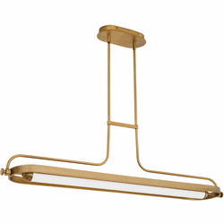 Oxygen 3-812-56 Braem Modern Brushed Brass LED Island Lighting