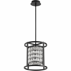 Oxygen 3-877-15 lan Modern Black LED Pendant Lighting Fixture