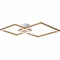 PageOne PC010103-BC Fractal Contemporary Brushed Champagne LED Ceiling Light Fixture - alt