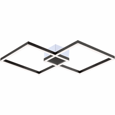 PageOne PC010104-SDG Fractal Modern Satin Dark-Gray LED Overhead Lighting Fixture