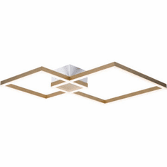 PageOne PC010105-BC Fractal Contemporary Brushed Champagne LED Ceiling Light