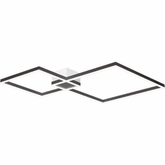 PageOne PC010105-SDG Fractal Modern Satin Dark-Gray LED Ceiling Lighting Fixture