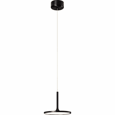 PageOne PP020058-BBK-MB Piano Contemporary Brushed Black / Matte Black LED Mini Hanging Lamp