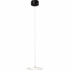 PageOne PP020058-MH Piano Contemporary Matte White LED Mini Pendant Light Fixture