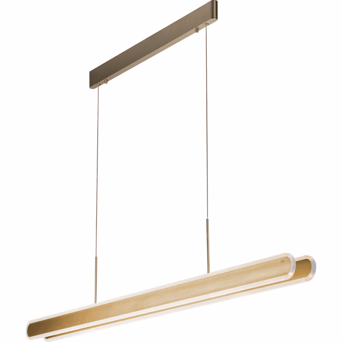 PageOne PP020115-BC Gianni Contemporary Brushed Champagne LED 59" Island Lighting