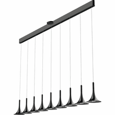 PageOne PP020239-SDG Jazz Contemporary Satin Dark-Gray LED Multi Lighting Pendant
