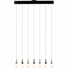 PageOne PP121234-DT/AL La Botella Contemporary Deep Taupe / Brushed Alumnium LED Multi Drop Lighting
