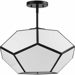 Progress Lighting P350261-31M Latham Modern Matte Black Ceiling Light