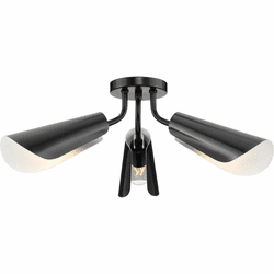Progress Lighting P350272-31M Cornett Modern Matte Black Ceiling Light Fixture