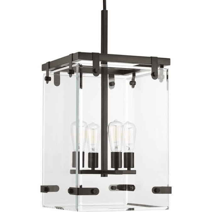 Progress Lighting P500095-020 Glayse Modern Antique Bronze Entryway Light Fixture
