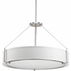 Progress Lighting P5021-09 Ratio Brushed Nickel 30" Drum Hanging Light