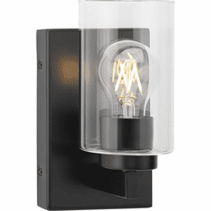 Progress P300386-31M Goodwin Contemporary Matte Black Sconce Lighting