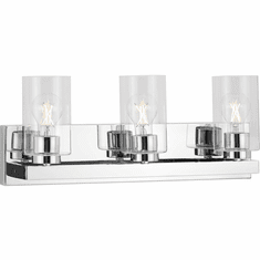 Progress P300388-015 Goodwin Modern Polished Chrome 3-Light Bathroom Light
