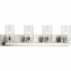 Progress P300389-009 Goodwin Contemporary Brushed Nickel 4-Light Lighting For Bathroom
