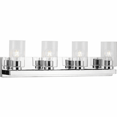 Progress P300389-015 Goodwin Modern Polished Chrome 4-Light Bathroom Sconce