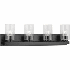 Progress P300389-31M Goodwin Modern Matte Black 4-Light Bath Lighting Sconce