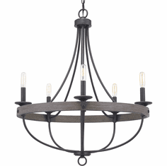 Progress P400158-143 Gulliver Retro Graphite Mini Chandelier Light