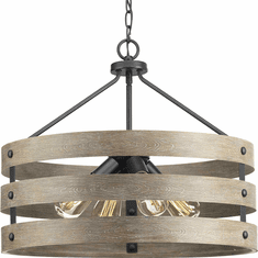 Progress P500023-143 Gulliver Vintage Graphite Hanging Pendant Light