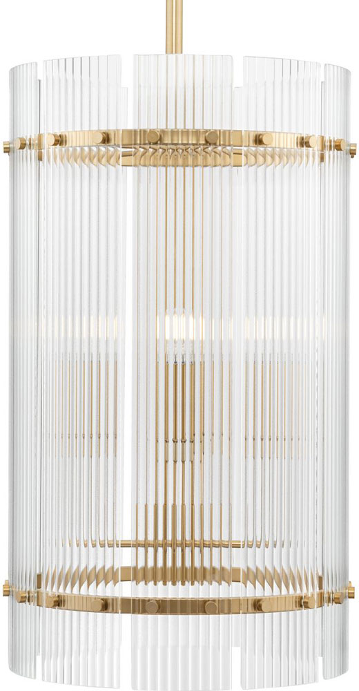 Gold Drum Pendant Light