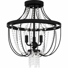 Quoizel ADL1716MBK Adelaide Matte Black Home Ceiling Lighting