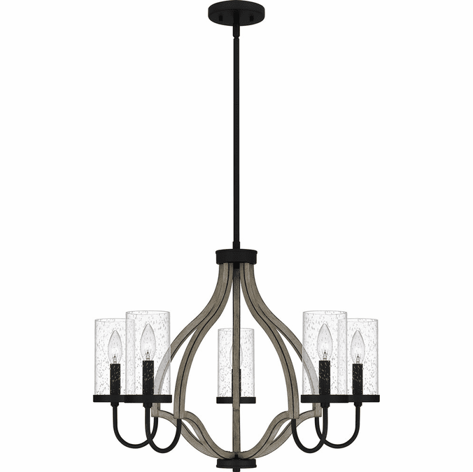Quoizel CNE5026MBK Cornelia Modern Matte Black Chandelier Light