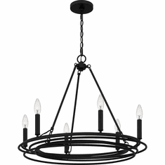 Quoizel CPE5025MBK Calliope Matte Black Chandelier Light